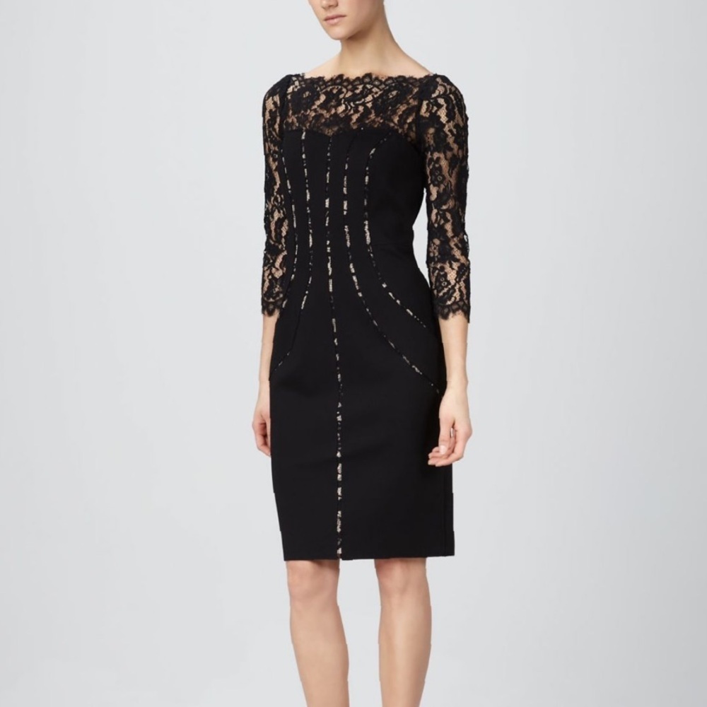Aidan Mattox Lace Mini Dress